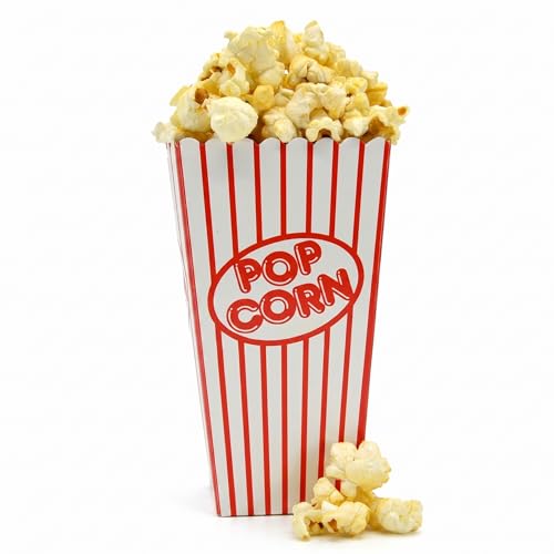 Storm&Lighthouse 10x Small Popcorn Boxes Retro Cinema Style Red and White Striped Popcorn Containers Circus Party Decoration Accessories