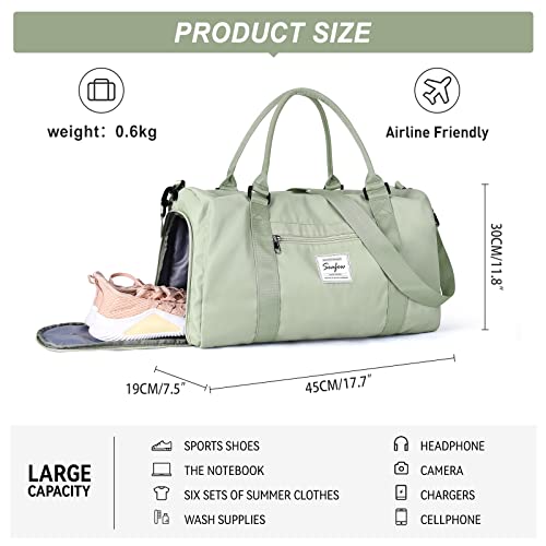 Weekender Duffel Bags For Women Men, Travel Totes Bag For Airplane, Cute Sports Gym Dance Bag Overnight Luggage Bag With Wet Pocket Shoe Compartment, Carry On Hospital Bag For Labor And Delivery #TOP2