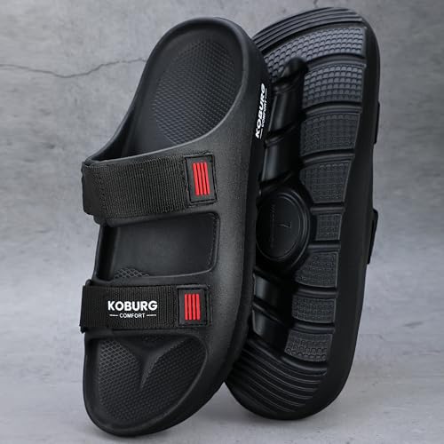 Image of KOBURG Nexa Sandals for Men| Stylish Trending | Comfortable | Super soft | Lightweight | EVA Sole | Casual Sandals | Slippers | Flip Flops for Men KF-464