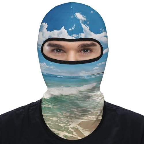 Balaclava Sandy Beach para Hombres y Mujeres, Máscara Facial de Protección Solar Transpirable con Cubrecabeza Completo para Senderismo, Ciclismo, Correr, Conducción miniatura 1