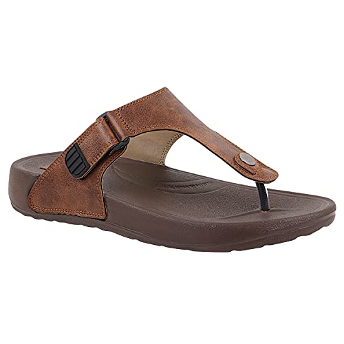 Image of URJO GLF 21 Men's Slippers /FlipFlops Lightweight Super Flexible Arch Support Durable Anti Skid & Stylish Dailywear Slippers /FlipFlops for Men