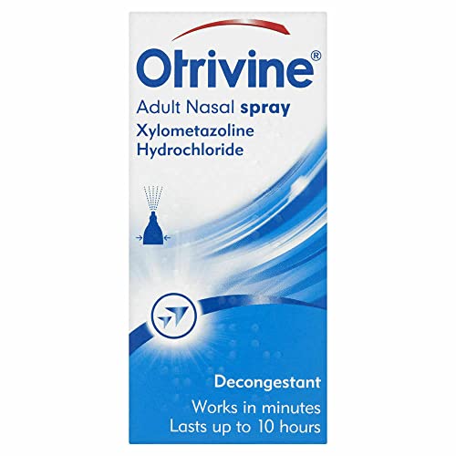Otrivine Congestion Relief Menthol Nasal Spray, Decongestant Nasal Relief Spray, Unblock Your Nose in as Little as 2 Minutes and Lasts for Up to 10 Hours, 10ml