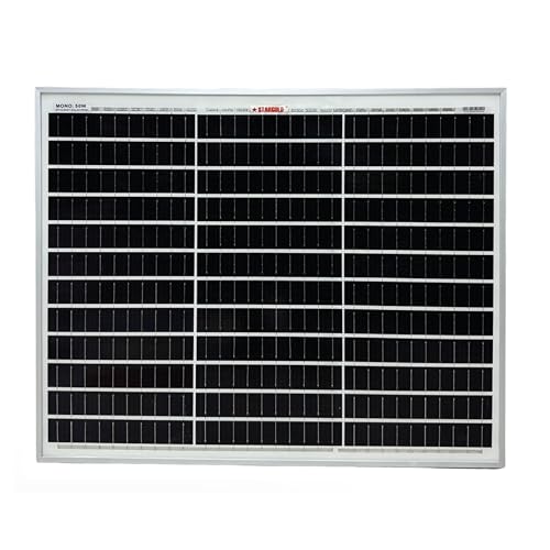 STARGOLD 50W Mono Solar Panel Germany Technology Grade A Premium Quality 670x540x30mm SG-SPM3040-50W