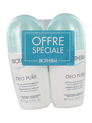 Biotherm Deo Pure Antiperspirant Roll-On 2 x 75ml