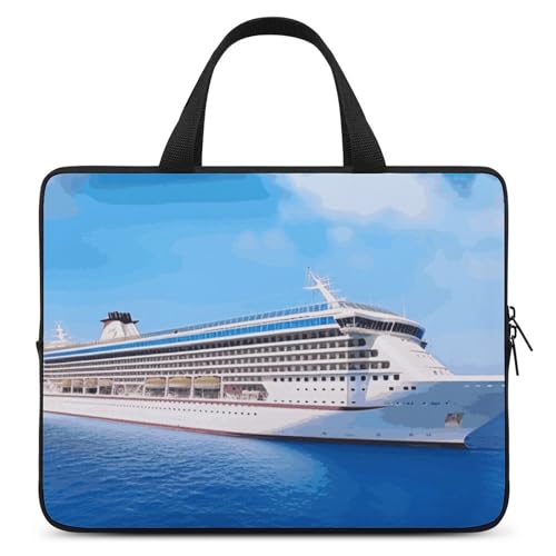 Housse PC portable 12 antichoc imprimé croisière maritime