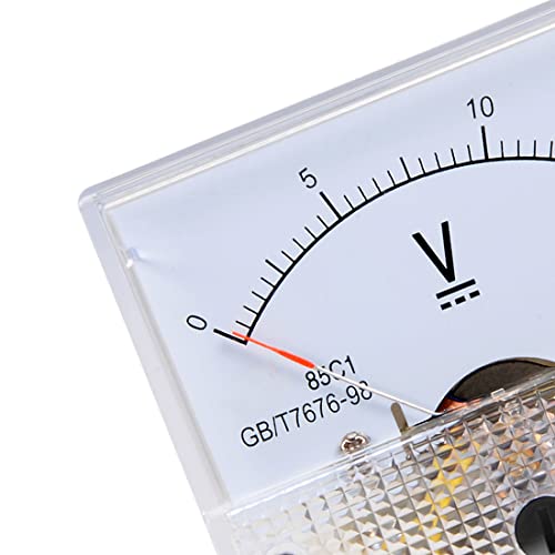 Image of uxcell DC 0-15V Analog Panel Voltage Gauge Volt Meter 85C1 2.5% Error Margin