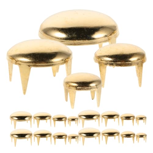 AKOOSY 120 Remaches Redondos Estilo Punk Para Cinturones Zapatos Ropa Pulseras Tachuelas Cinturones Con Púas Accesorios De Ropa Latón Joyería Artesanía En Cuero Para Bolsos