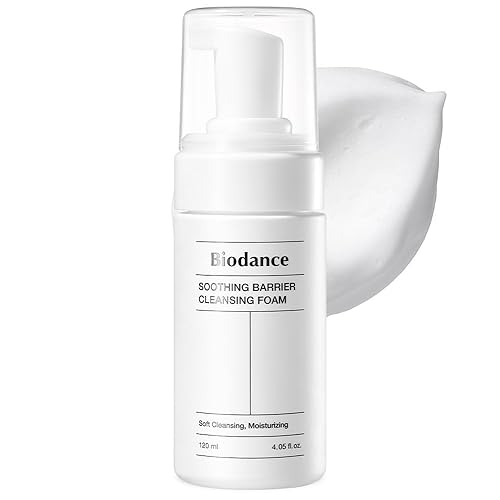 BIODANCE Espuma limpiadora de barrera calmante, espuma de microburbujas, limpiador facial suave y suave | 4.06 onzas líquidas, 4.1 fl oz