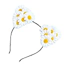 Floral Fall Sunflower Crown Hair Wreath Bridal Headpiece Festivals Hair Band