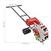 Manual Hand-Push Garden Seeder, Single Row Seeder Planter, Precise Sowing Fertilization Portable Seeding Machine for Corn Cotton Soybean Peanut Planting