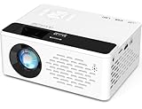 Mini Projector with Two-way Bluetooth, Portable Movie Projector, 1080P Full HD Projector with Speaker for Home Bedroom, 50% Zoom, Compatible with Smartphone,HDMI,USB,Fire Stick -  Kuayue