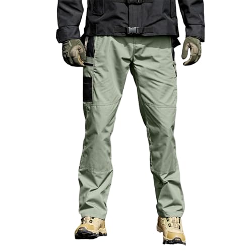 Mens Tactical Pants Ripstop Waterproof Lightweight Cargo Pants Military Carpenter Hunting Trousers with Pockets Mens Cargo Work Clothes Hot Weather Work Outfits Clothes Menswork