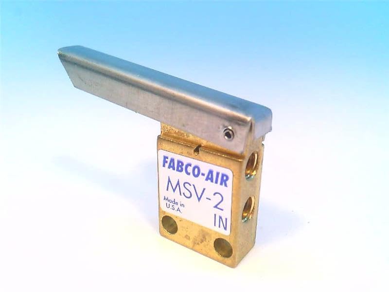 MSV-2 10-32 Thread, 2 Position, 3 Way, Micro Limit Valve, Normally Closed, Operating Pressure 30-150 PSI, Poppet Type
