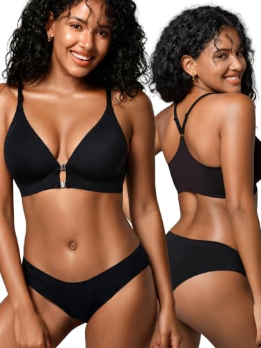 Image of Racerback Jelly Bras with Metal Magnetic Front Closure - S-XL