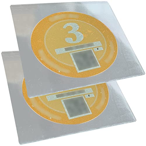 Easyboost Pochette Autocollante pour Vignette Crit'Air Auto Etui Plastique Support Transparent Protection Plastifiée Voiture 90 x 90mm (2 Pochettes) Cover