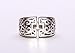 Imagen de Mens Retro grandes rústico plata grabado Retro anillo única