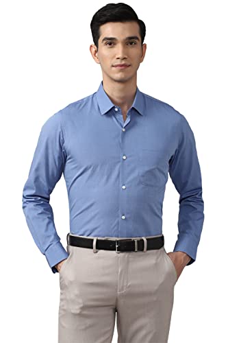 Image of Peter England Men's Solid Slim Fit Shirt