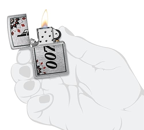 Encendedor Zippo James Bond Brushed Chrome Pocket miniatura 4