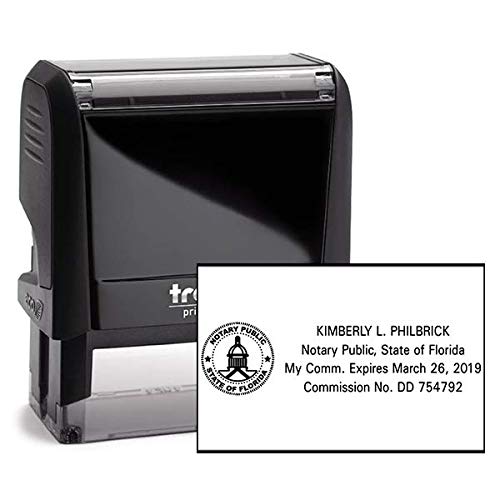 Florida Self-Inking Notary Stamp with Custom State Seal