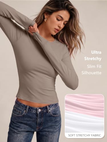 Image of Trendy Queen Womens Long Sleeve T Shirts Fall Fashion Basic Y2K Tops 2026
