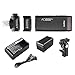GODOX AD200 Pro AD200Pro 200Ws 2.4G Flash Strobe Monolight, 1/8000 HSS, 500 Full Power Flashes, 0.01-1.8s Recycling, 2900mAh Battery, Bare Bulb/Speedlite Fresnel Flash Head, Lightweight Compact