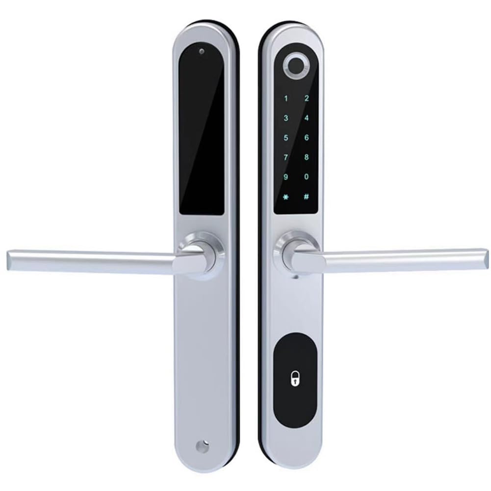 Serrure intelligente porte coulissante Tuya aluminium empreinte digitale