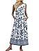 WIHOLL Sundresses for Women Dressy Casual Summer Boho Dresses for Women 2026 Sleeveless Flowy Dress Beach Vacation Clothes Travel Airport Outfits S Floral Blue