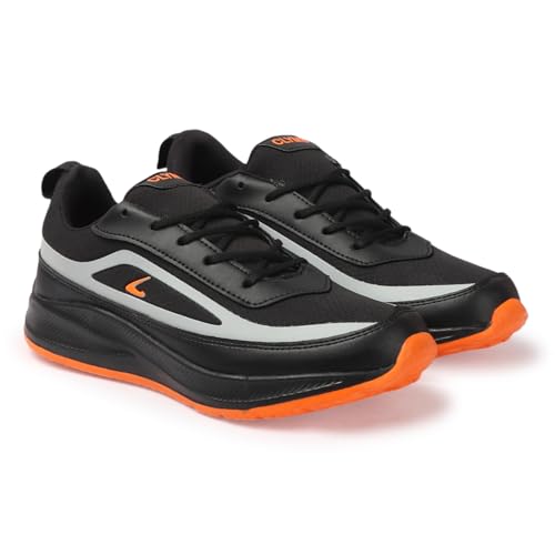 Image of CLYMB Men's Dhamm Black Running Sports Shoe Perfect for Office Walking Jogging