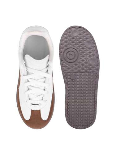 Image of Shoetopia Women's Casual Sneakers || Lace-Up Low-Top Shoes with Cushioned Sole || Trendy Daily Footwear Walking
