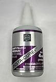Bob Smith Insta-Cure+ Medium Viscosity Gap Filling CA Glue, 4 oz Purple Label Bottle, 5-10 Second Set Time, Cyanoacrylate. BSI, Hobby Bolts, Made in The USA!