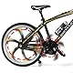 Risopen 1:8 Skala Druckguss Metall Mini Mountainbike Fahrrad Modell Spielzeug Finger BMX Spielzeug Desktop Dekoration Handwerk für Radfahren Liebhaber (gelb)
