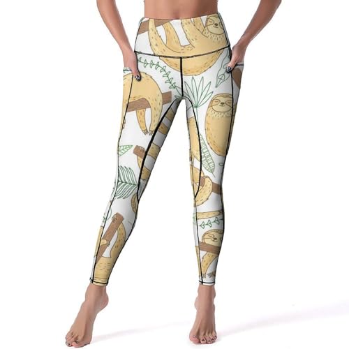 Legging yoga haut de gamme paresseux de la jungle pantalon de sport S
