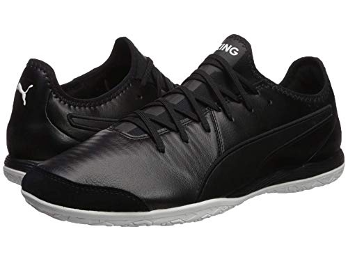 PUMA PUMA Men's King Pro Indoor Turf Sneaker, Black White, 6 M US