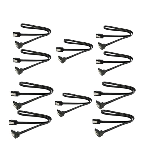 Cable SATA 3.0 de 40cm con ángulo de 90 grados, 10 piezas