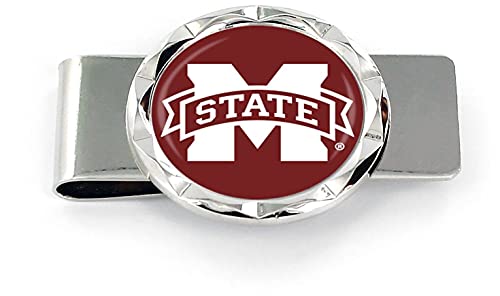 Clip de dinero de los Mississippi State Bulldogs con corte de diamante por Aminco