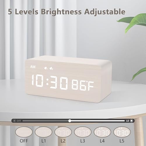 Mosito W1299 Digital Wooden Alarm Clock thumb #1