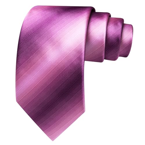 Image of Barry.Wang Plaid Ties for Men Silk Necktie Handkerchief Cuff Links Set