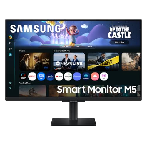Samsung Smart Monitor LS27FM500ELXZX 27" FHD 60Hz, Panel VA, TV Plus, Resolución FHD, Tiempo de Respuesta 4ms (GTG), Brillo 200 CD/m
