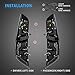 VLAND Led Tail lights Compatible with Mitsubishi Lancer & EVO X 2008-2021(Not Fit Sportbacks/fortis/io) w/Dynamic Animation w/Sequential, Pair Rear Lamp Assembly Smoke/Tinted