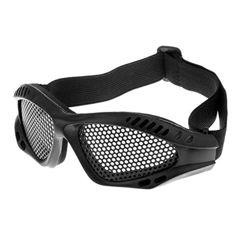 No Fog Wire Mesh Goggle/Safety Glasses Eye Protector Black