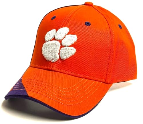 Clemson Tiger MVP Hubris Gorra Bicolor Naranja Ajustable Hombre miniatura 2
