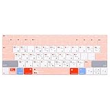 MOSISO Keyboard Cover Compatible with MacBook Pro 13 inch Without Touch Bar 2017 & 2016 Release A1708, MacBook 12 Inch A1534, Silicone Protective Skin, Mac OS X Shortcut, Rose Quartz