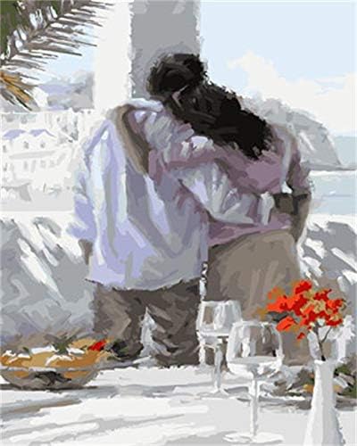 Amazon Diy 数字 油絵 カップルキャラクターの背景 大人 子ども 塗り絵デジタル油絵手塗り 数字キットによる絵画 壁飾り ホームデコレーション 額縁なし 30x40cm フレームレス ウォールステッカー オンライン通販