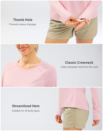 Image of UPF 50+ Sun Shirt for Women Long Sleeve Quick Dry UV Protection Hiking Top