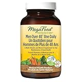 MegaFood Men’s One Daily| Whole Food Based Multivitamin for Men Over 40| Iron-Free, with Vitamin C, E, Zinc, Vitamin B12| Men’s Multivitamin | Supports Optimal Health and Wellbeing | 72 Tablets| 72 Servings