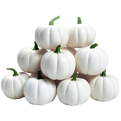 ShellKingdom Artificial Mini Pumpkin for Halloween Thanksgiving Decoration