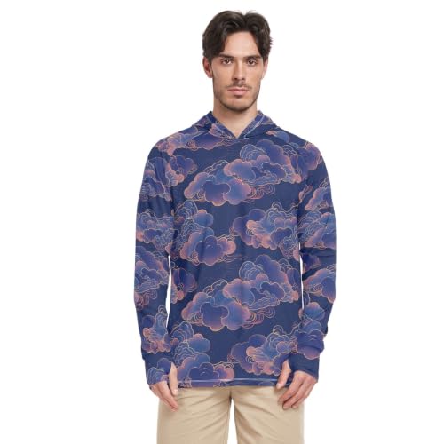 Sweat à capuche de protection solaire manches longues léger UPF 50+ homme