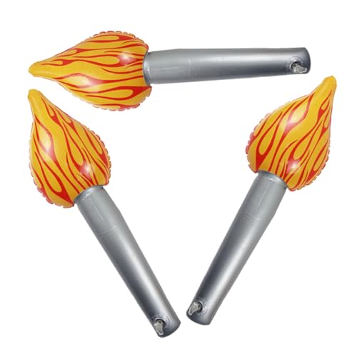Anneome Realistic Fake Fire Inflatable Torch Balloon Halloween Party Supplies Kids Performance Props Sports Event Decorations