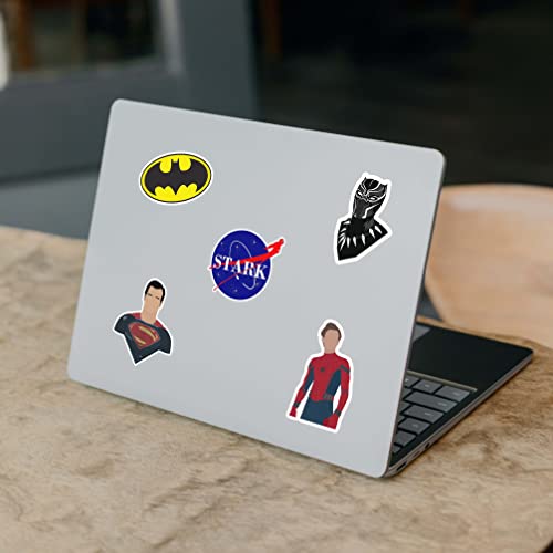 105PCS Cute Superhero Stickers Pack – Waterproof Vinyl Decals for Kids, Teens and Adults, Comic Legends Cartoon Anime Stickers for Laptops, Skateboards, Luggage, Phones, Water Bottles, Party Supplies
