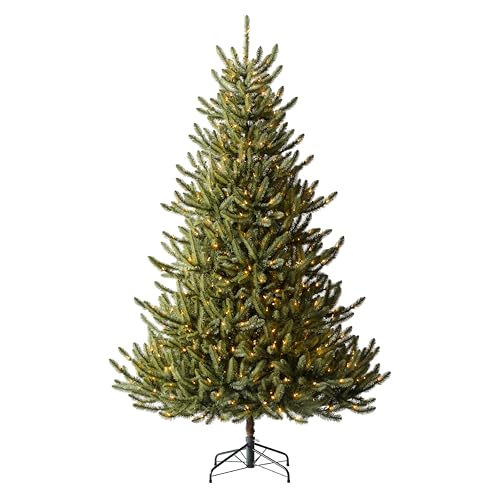 Balsam Hill Classic Sanibel Spruce - Sparse Artificial Christmas Tree with Classic Needle Foliage...